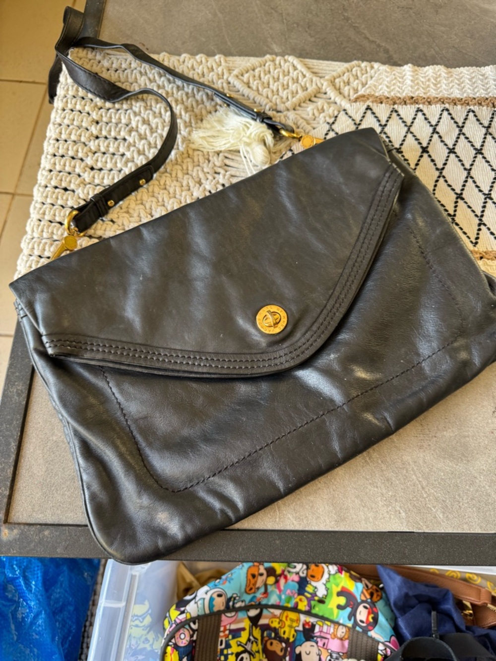 Vintage Marc by Marc Jacobs Black Leather Crossbody Bag